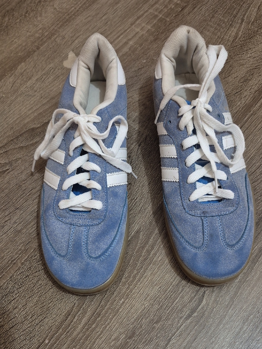 adidas Light Blue and White Women Sneakers